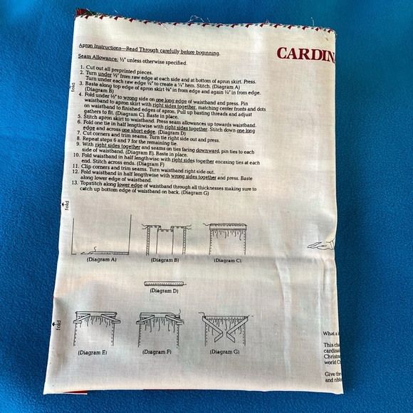 Cranston Apron V. I. P. Screen Print Panel Vintage New - Picture 6 of 6